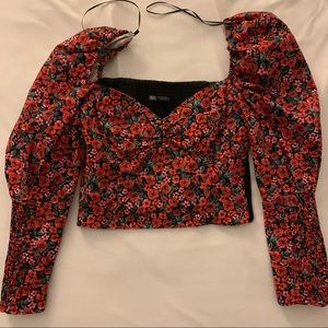 Zara floral shirt